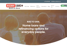 Tablet Screenshot of discountloans.com